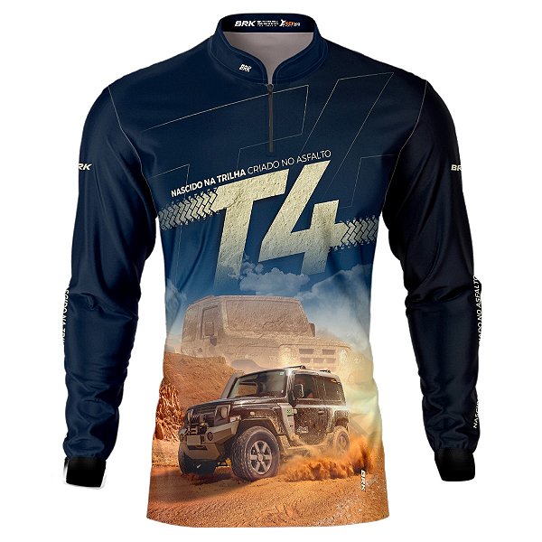 Camisa de Expedição BRK Jipe T4 Nascido na Trilha Com Proteção Solar UV50+