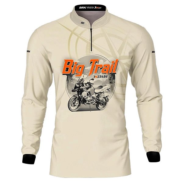 Camisa Motociclismo BRK Big Trail Simples Com UV50+
