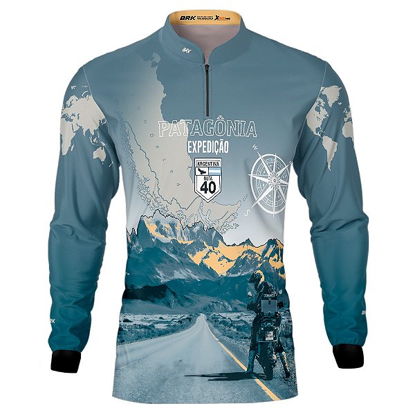 Camisa BRK Expedição Argentina Patagônia Com Proteção UV50 +