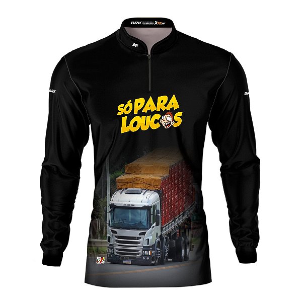Camisa de Caminhão Brk Só Para Loucos Com Proteção UV50 +