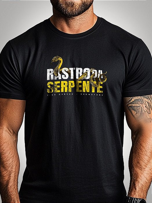 Camiseta BRK Motors Rastro Da Serpente Algodão Egípcio