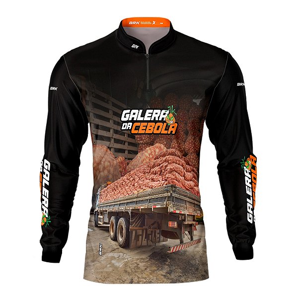 Camisa de Caminhão BRK para Caminhoneiro Galera da Cebola com Proteção Solar UV50+