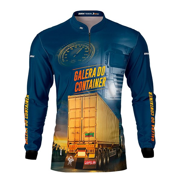 Camisa de Caminhão BRK para Caminhoneiro Carreta Galera do Container com Proteção Solar UV50+