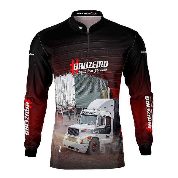 Camisa de Caminhão BRK para Caminhoneiro Carreta Bauzeiro com Proteção Solar UV50+
