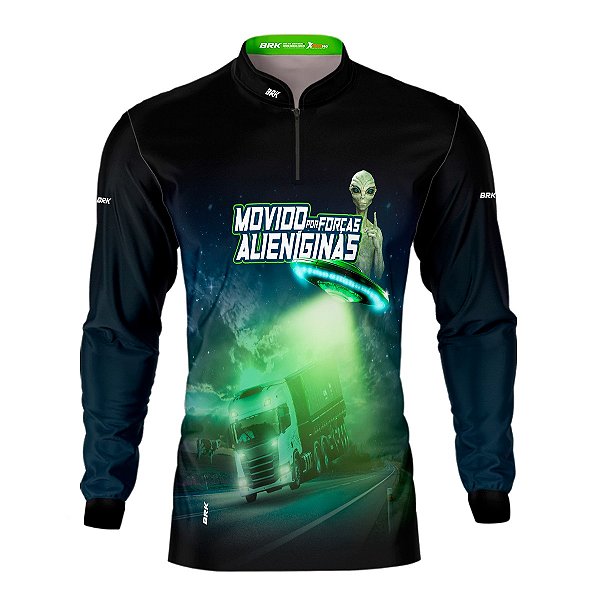 Camisa de Caminhão BRK para Caminhoneiro Forças Alienigenas com UV50+