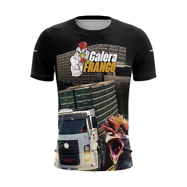 Camiseta de Caminhão Brk Galera do Frango Com Uv50+