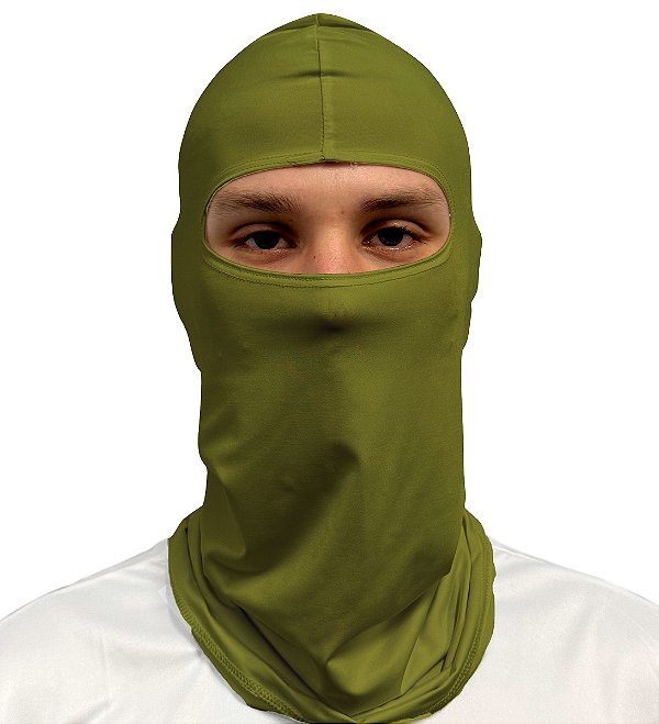 Balaclava Bandana de Pesca BRK Verde Militar com UV50 +