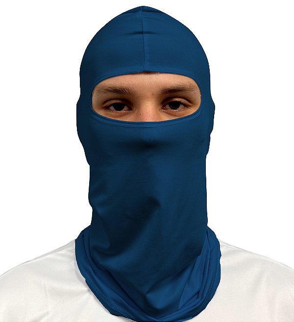 Balaclava Bandana de Pesca BRK Azul Naval com UV50 +