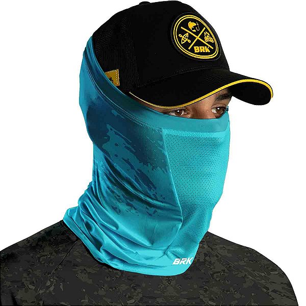 Bandana Black Mask Brk Azul Claro Rajado com Proteção UV50+