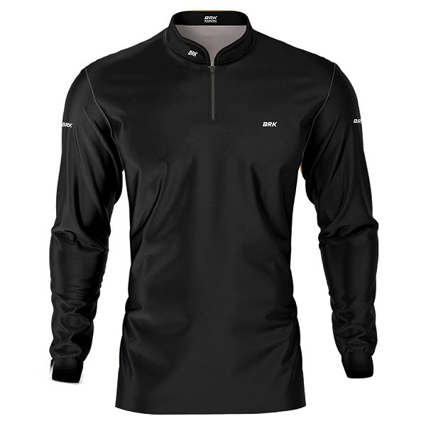 Camisa Casual BRK Unissex Basic Preta com UV50 +