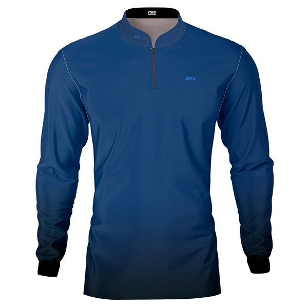 Camisa BRK Unissex Basic Azul Naval com UV50 +