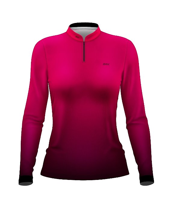 Camisa Casual BRK Unissex Basic Rosa com UV50 +