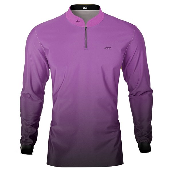 Camisa Casual BRK Unissex Basic Roxa com UV50 +