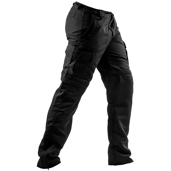 Calça Tática Country BRK Preta UV35 + (Vira Bermuda)