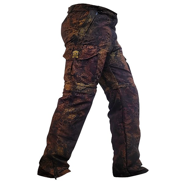 Calça Tática Country BRK Camuflado Phyton UV35 + (Vira Bermuda)