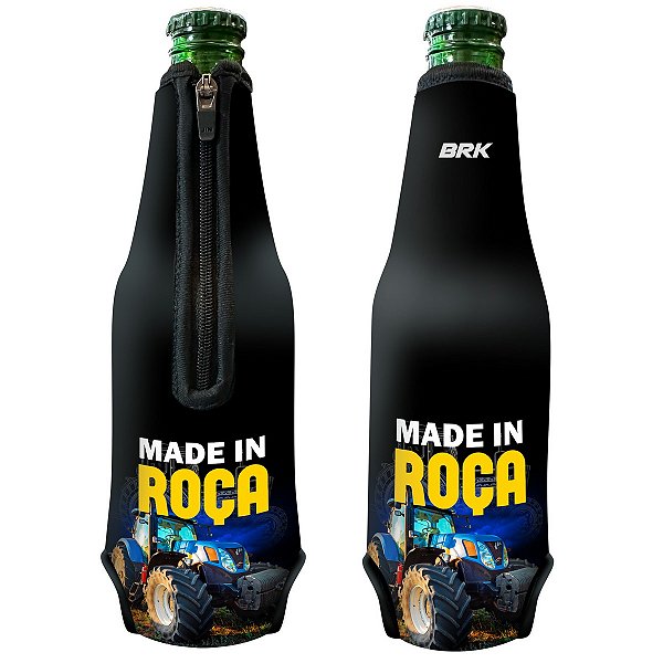Porta Long Neck Brk Neoprene Made in Roça Azul 330ml