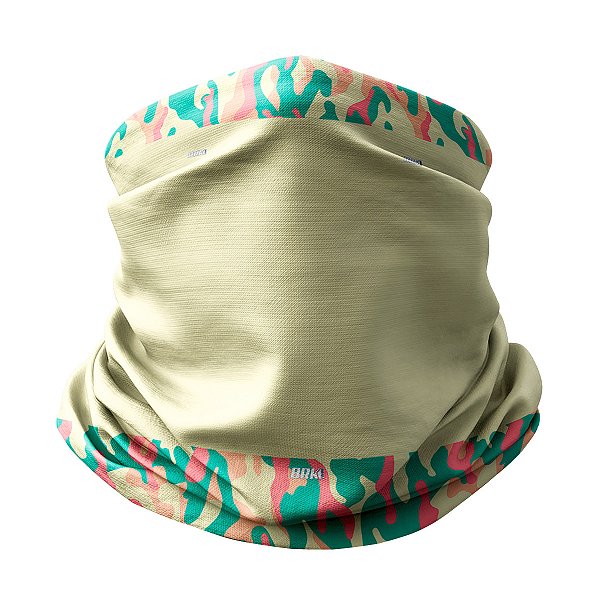 Bandana Balaclava Tubeneck Brk Camuflada Bege com Proteção Solar UV50+