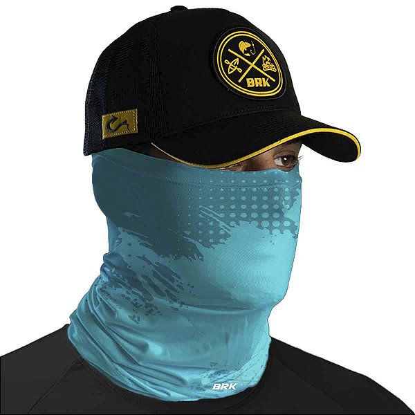 Bandana Tubeneck Brk Azul Ciano Rajado com Proteção UV50+
