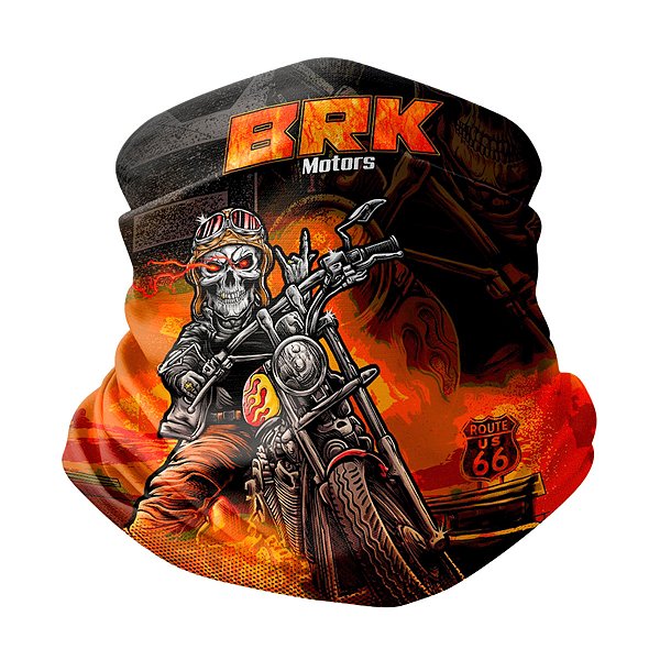 Bandana Tubeneck Brk Route 66 com Proteção Solar UV50+