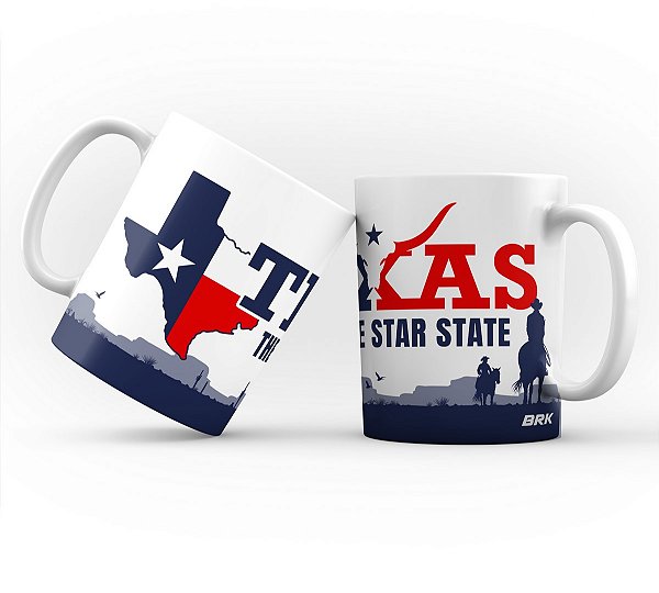 Caneca de Porcelana BRK Agro Texas 325ml