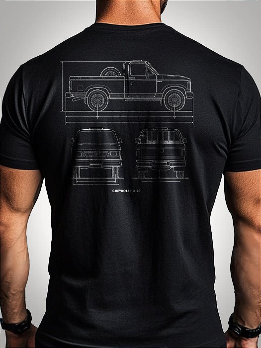 Camiseta Brk Camionete D20 com Algodão Egípcio