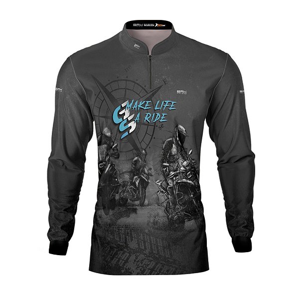 Camisa Motociclismo Brk GS Life A Ride com Proteção Solar UV50+