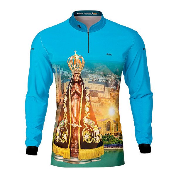 Camisa Agro Brk Azul Nossa Senhora com Proteção Solar UV50+