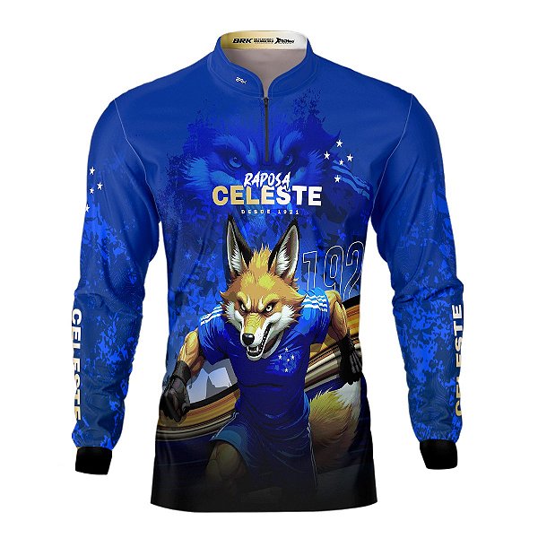 Camisa Brk Raposa Celeste com Proteção Solar UV50+