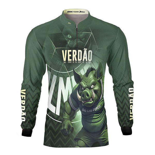 Camisa Brk Escudo Verdão Mascote com Proteção UV50+