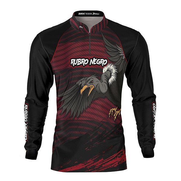 Camisa Brk Mascote Rubro Negro com Proteção UV50+
