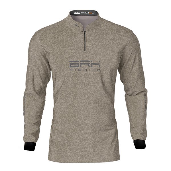 Camisa de Pesca Básica Bege com UV50+