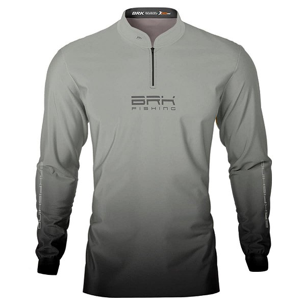Camisa de Pesca Brk Caminhada Outdoor Bege com Proteção Solar UV50+