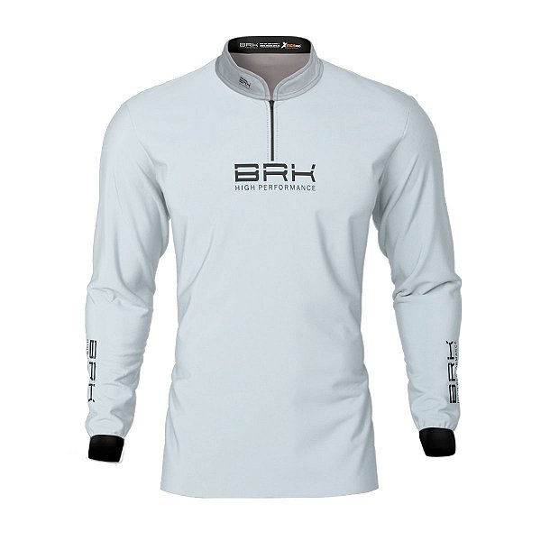 Camisa de Pesca Brk Offshore Gear Marlim Azul Claro com Proteção Solar UV50+