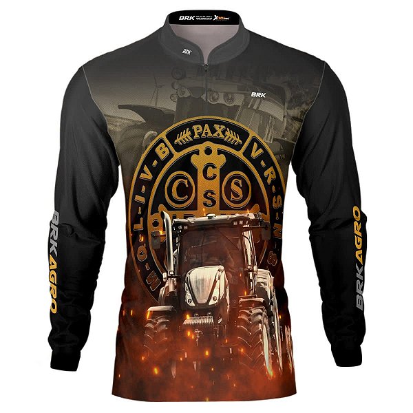 Camisa Agro Brk São Bento Efeito Faíscas com UV50