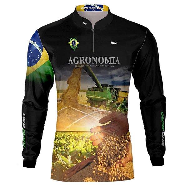 Camisa Agro Brk Agronomia Brasil com Proteção UV50