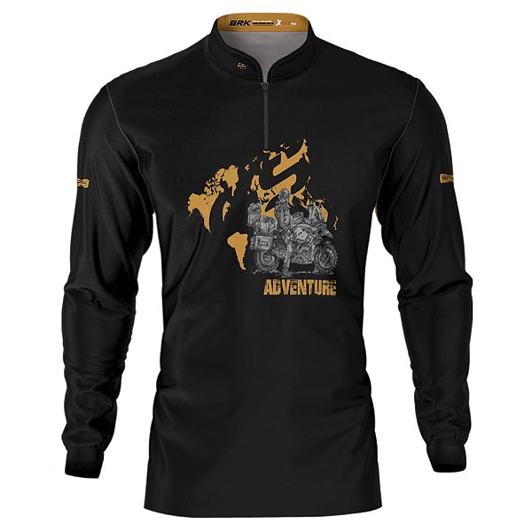 Camisa Motociclismo Brk GS Big Trail Adventure Com Proteção Solar UV50+