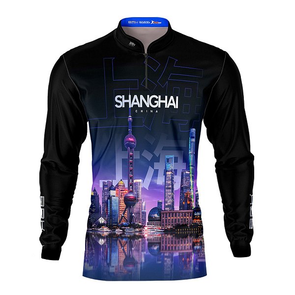 Camisa Motociclismo Brk Expedição Shanghai com Proteção UV50+