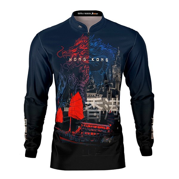 Camisa Motociclismo Brk Expedição Hong Kong com Proteção UV50+