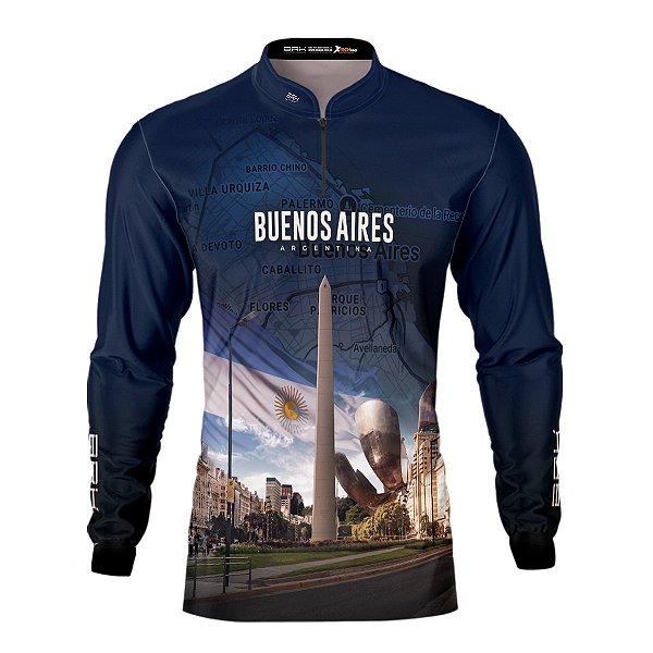 Camisa Motociclismo Brk Expedição Buenos Aires com Proteção UV50+