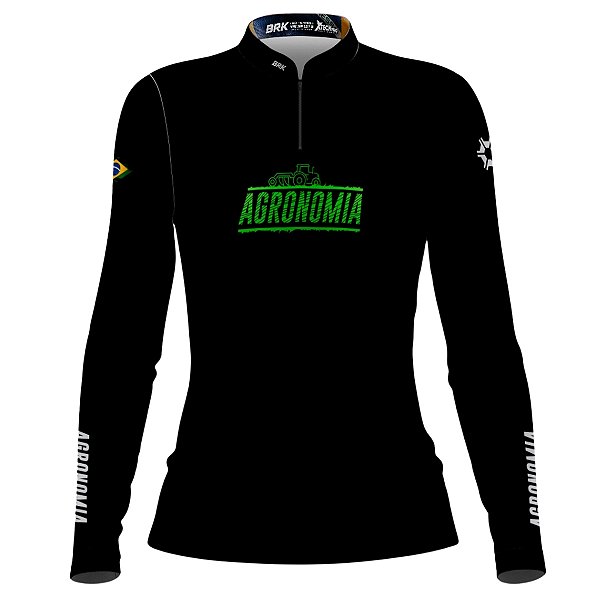 Camisa Feminina Agro Brk Agronomia com Proteção Solar UV50+