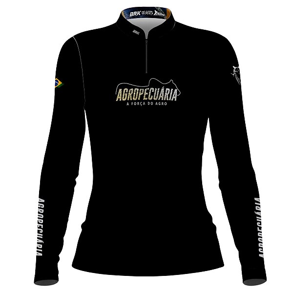 Camisa Feminina Agro Brk Agropecuária com Proteção Solar UV50+