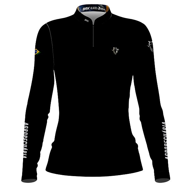 Camisa Feminina Agro Brk Agropecuária V2 com Proteção Solar UV50+
