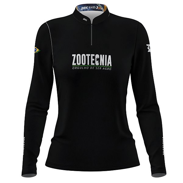 Camisa Feminina Agro Brk Zootecnia V2 com Proteção Solar UV50+