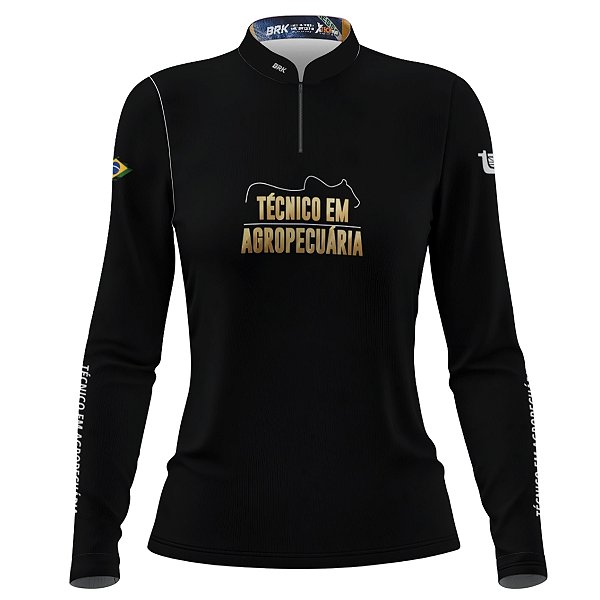 Camisa Feminina Agro Brk Técnico em Agropecuária com Proteção Solar UV50+