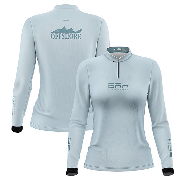 Camisa de Pesca Feminina Brk Offshore Robalo com Proteção Solar UV50+