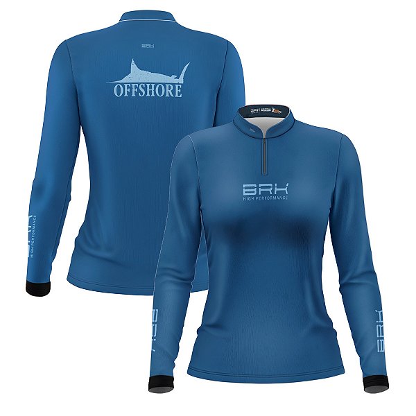 Camisa de Pesca Feminina Brk Offshore Marlim com Proteção Solar UV50+