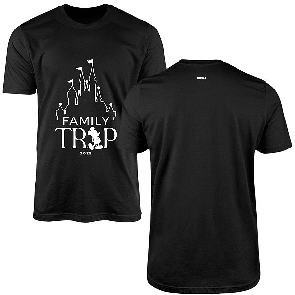 Camiseta Disney Brk Family Trip 2025 com Algodão Premium