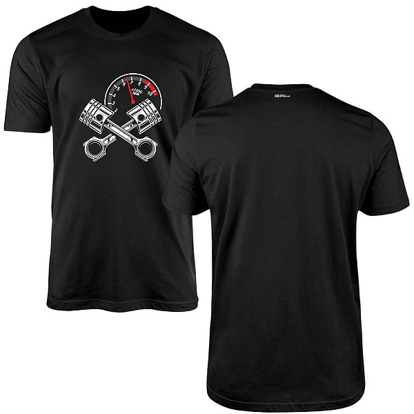 Camiseta Brk Velocímetro Pistão com Algodão Premium