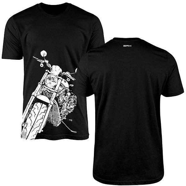 Camiseta Motociclismo Brk Custom com Algodão Premium
