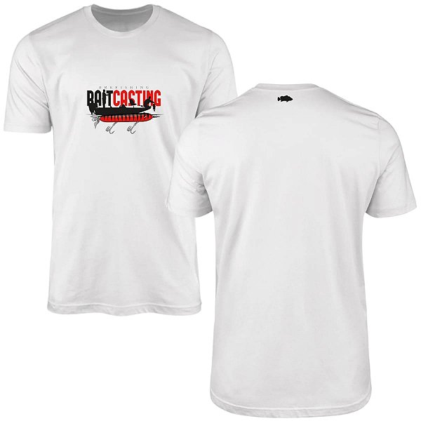 Camiseta de Pesca Brk Fishing Bait Casting com Algodão Premium